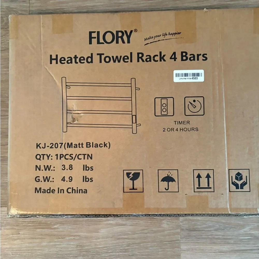 FLORY 4 Bars Towel Warmer for Bathroom